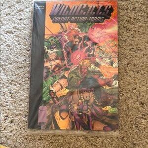 Graphic Image Purple and Orange Comic Book Cover